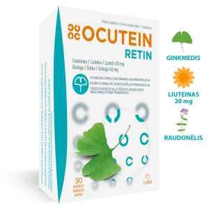Ocutein RETIN – UZLABOTA FORMULA PIE LIELĀM SLODZĒM, ACU MIKROCIRKULĀCIJAI!