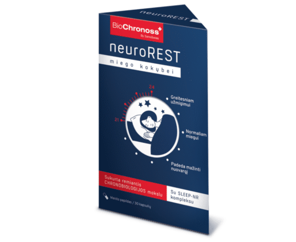 BioChronoss NeuroRest – MIEGA KVALITĀTEI, 30 KAPSULAS