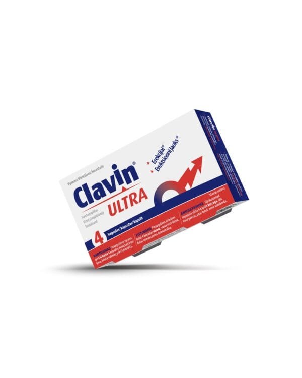 Clavin Ultra 4 kapsulas - EREKCIJAS UZLABOŠANAI