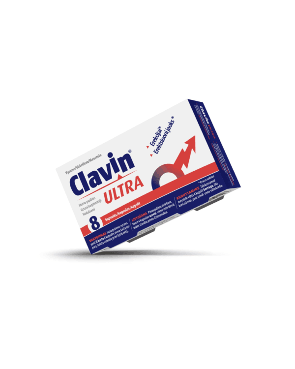 Clavin Ultra 8 kapsulas - EREKCIJAS UZLABOŠANAI