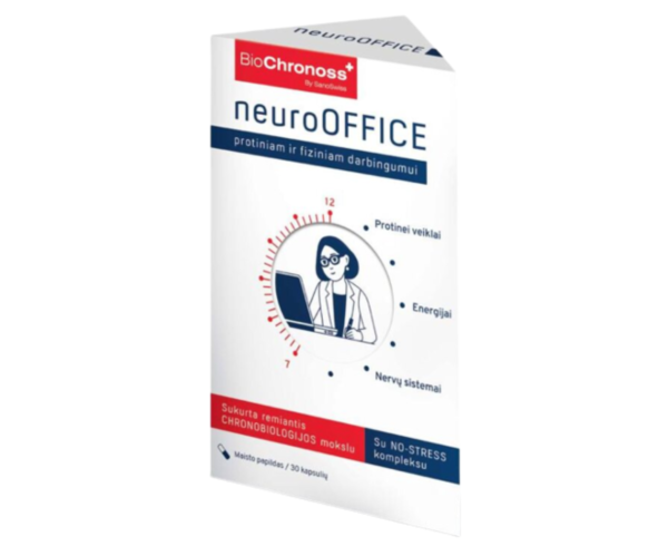 Biochronoss NeuroOffice – GARĪGAJĀM UN FIZISKAJĀM DARBASPĒJĀM, 30 KAPSULAS