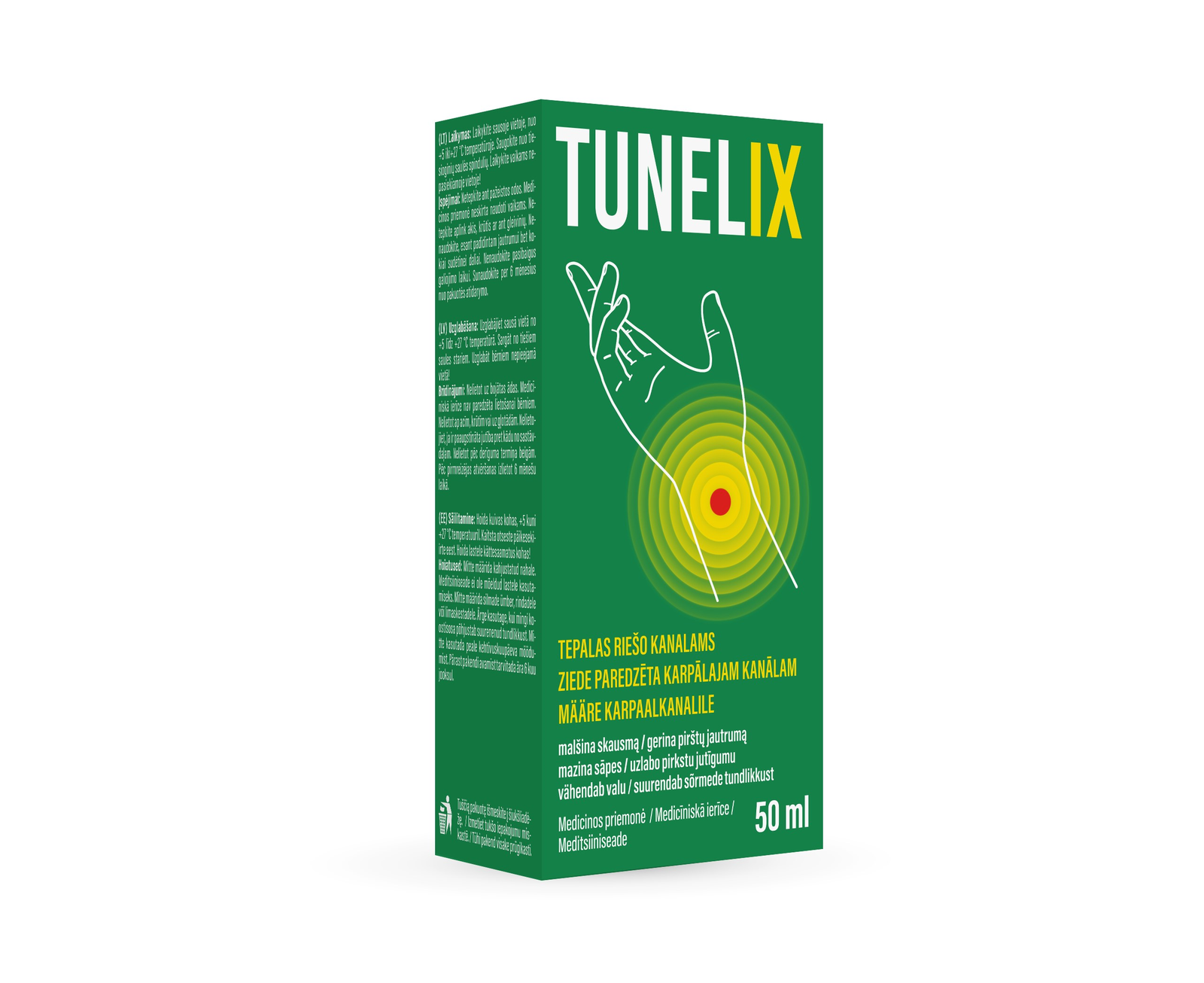 Tunelix - Ziede paredzēta karpālajam kanālam, 50 ml